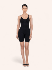 Mid Thigh Bodysuit - Body Shaper for Women, Black - Image 2