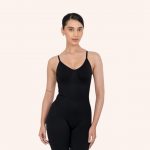 Mid Thigh Bodysuit - Body Shaper for Women, Black