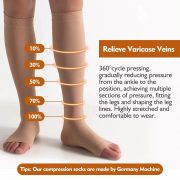 Compression Stocking for Vericose Veins – Knee Length Class 2 - Image 2